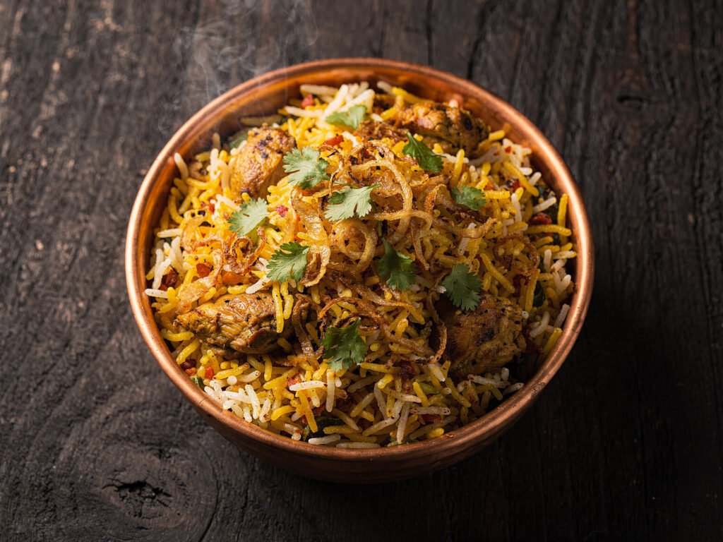 Chicken biryani (illustrative)