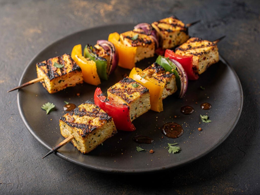 Paneer tikka skewers (illustrative)